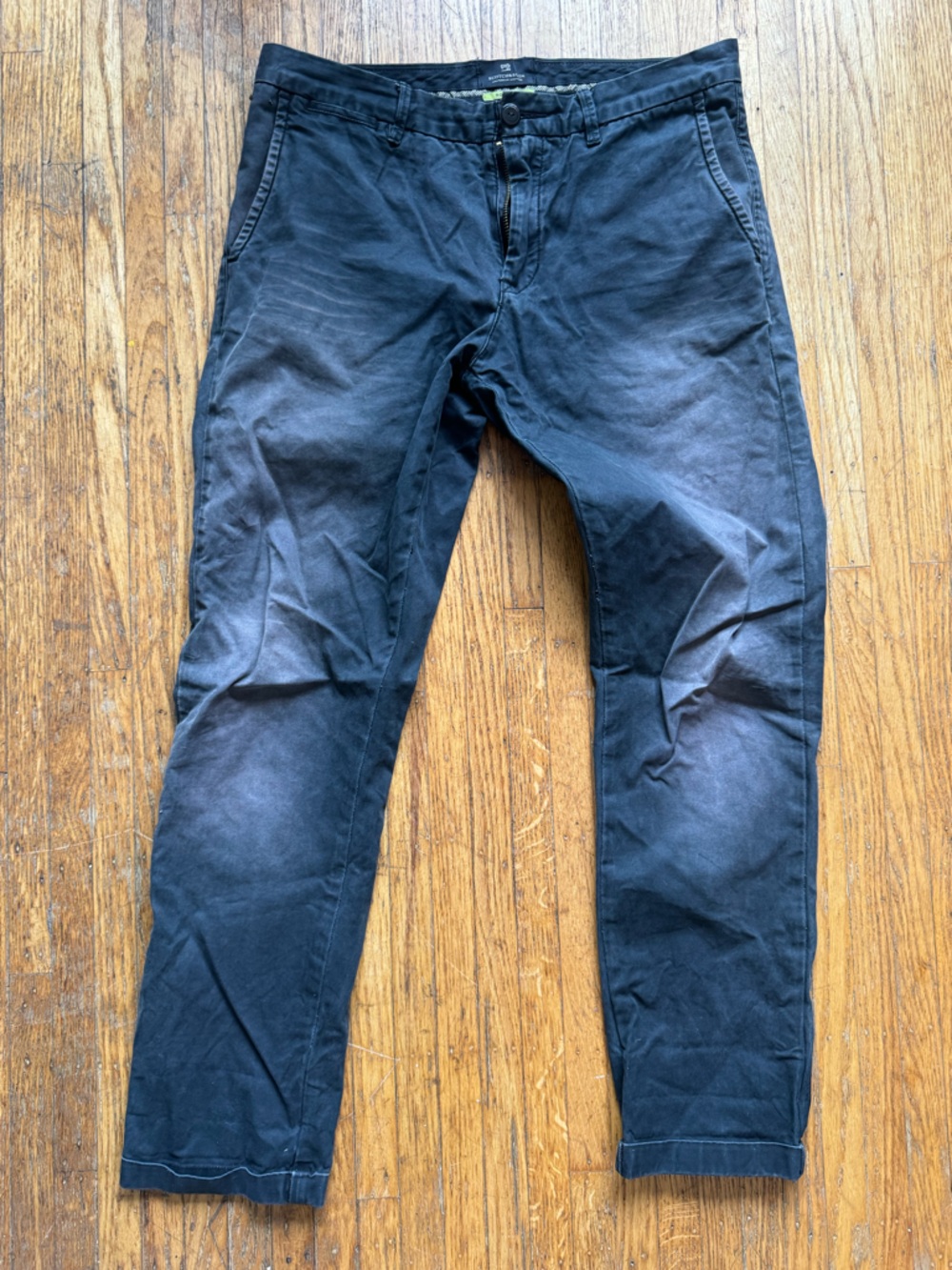 Scotch & Soda Men's Dark Gray Chinos